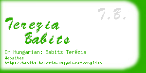 terezia babits business card